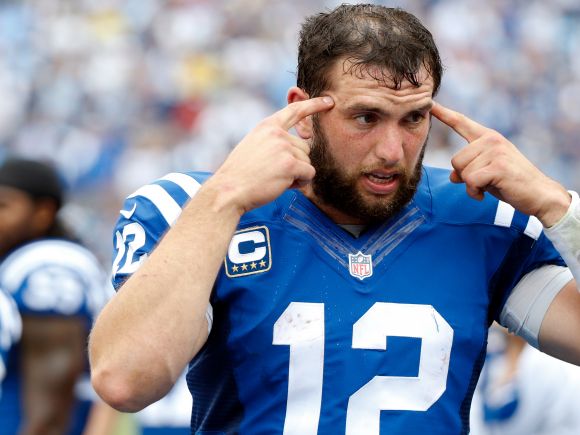 Andrew Luck Is Throwing Footballs in Public Again