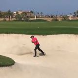 Sergio García Throws Adolescent Tantrum in the Sand During a European Tour Event