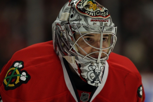 Chicago's Man between the Pipes Is Smokin'