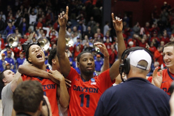 Dayton Does a Happy Dance at Home