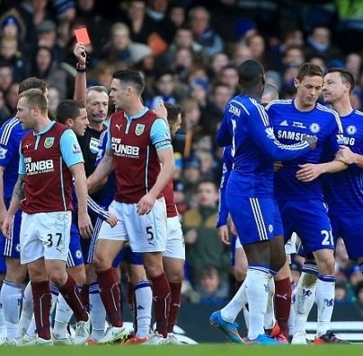 Chelsea's Ten Men = Burnley's Eleven