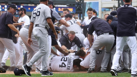 Yankees & Tigers Exchange Hostilities Repeatedly