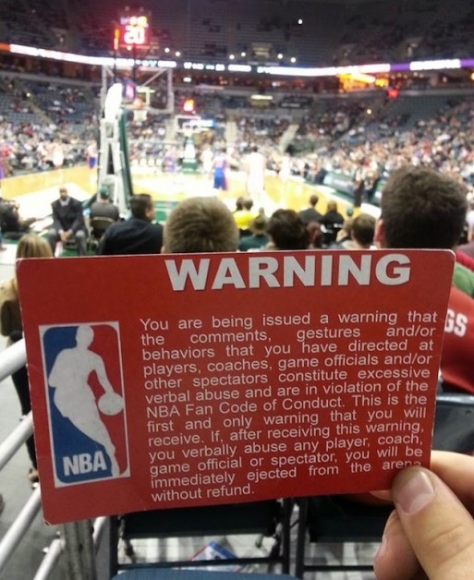 The People's Code: NBA Fans to Issue Warnings to Bad Teams