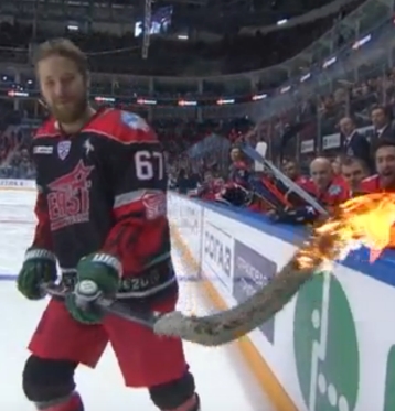 KHL All-Star Lights Up Their Skills Competition