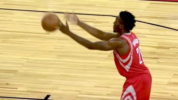 Rockets Rookie Goes Underhand from Foul Line