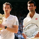 Andy Murray and Novak Djokovic 