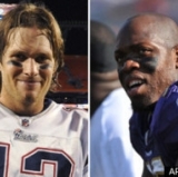 Tom Brady and Terrell Suggs
