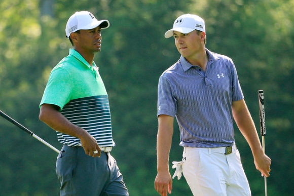 Masters at the Turn: Spieth Soars, Stenson Snaps, Tiger Hints