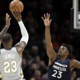 LeBron James Does a Laettner to Deny Wolves in OT