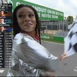 Model at Montréal Grand Prix Flashes Checkered Flag Too Early