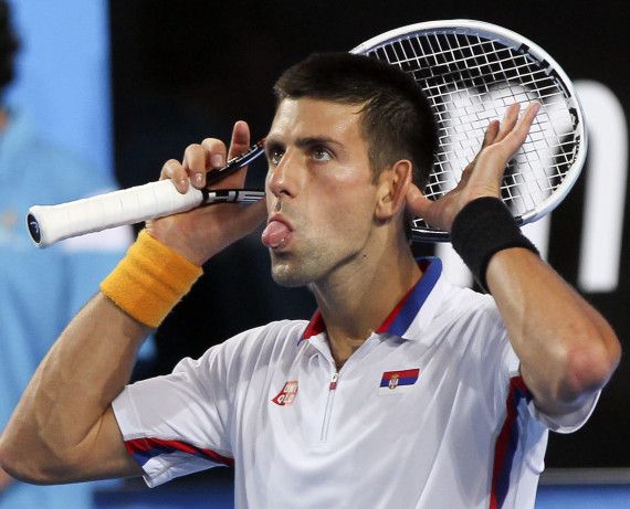 Novak Djokovic Politely Destroys and Discards Racquet During Match