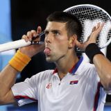 Novak Djokovic Politely Destroys and Discards Racquet During Match