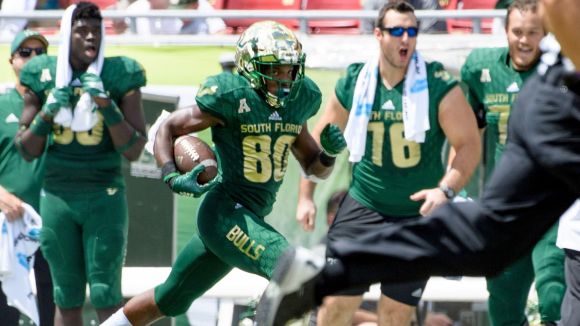 Some Bionic South Florida Freshman Takes Two Consecutive Kickoffs Back to the House