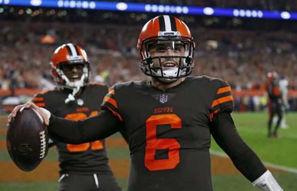 Top Pick Baker Mayfield Comes Off Bench, Leads Browns to Victory
