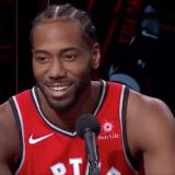 NBA Cyborg Kawhi Leonard Programmed to Laugh at Really Awkward Press Conference
