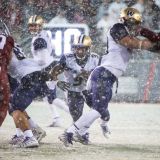 Huskies Upend Cougars' Applecart in the Snow