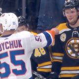 A Missing Tooth Is Returned to Bruins Bench by Helpful Islander