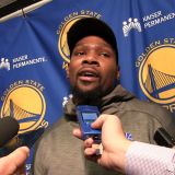 Kevin Durant Spends Some Quality Time with the Media