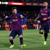 An Inspired Messi Puts Barcelona into the Champions' Quarters