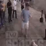 Some Panthers Offensive Lineman Got Dropped in a Street Fight