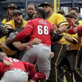 Dietrich Holds a Pose, Pirates Object, Brawl Ensues, Puig Goes Berserk