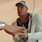 The Retired Rob Gronkowski Gronks All Over the Lombardi Trophy