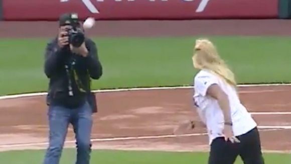 We May Have Just Witnessed the Ugliest First Pitch in Recorded History