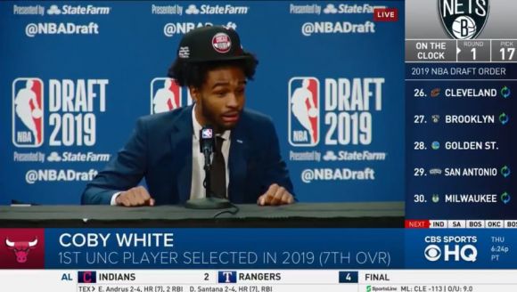 Coby White's Still in Mild Shock over His Fellow Tar Heel's High Draft Selection