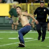 Packers Fan Gets in Some Final Tune-Up Streaking before the Regular Season Begins