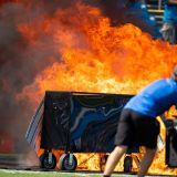 The Titans Burst into Flames during Their Home Opener