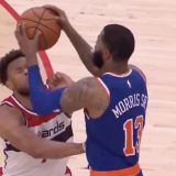 Marcus Morris Sends Apparent Message by Slamming Ball on Opponent's Head