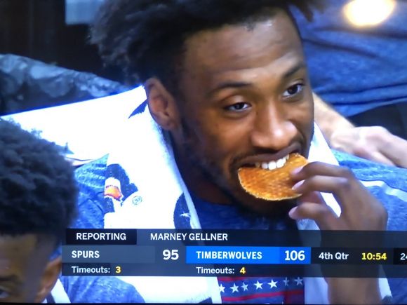Let's Enjoy Some Breakfast for Dinner on the Bench with Robert Covington