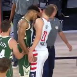 The Greek Freak Has Now Added the Headbutt to His Bubble Arsenal