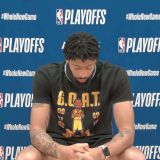 Anthony Davis Inexplicably Questioned By a Dog During Post-Game Press Conference