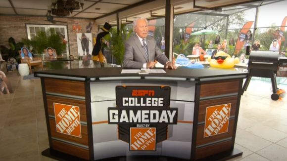 Lee Corso's Spacious Backyard is Filled With Mascots and Plenty of Good Vibes