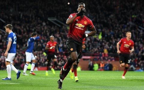 Pogba Steps Up, Leads Man Utd over Everton