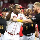 Puig's Final Hits with the Reds Are with His Fists