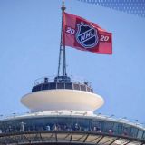 Droppin' the puck from great height.