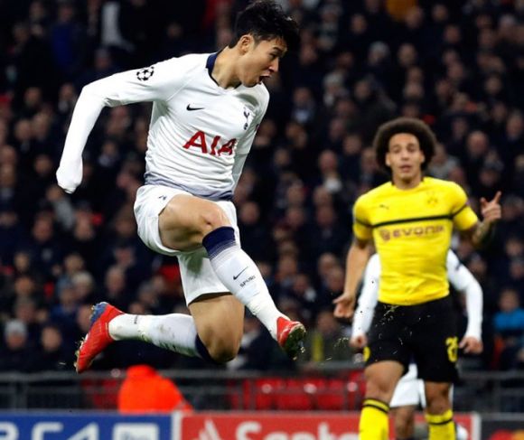 Son Shines as Tottenham Drops Dortmund