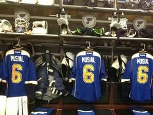 Blues Honor Stan the Man in a Uniform Way