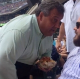 Chris Christie Enjoys a Day at the Ballpark