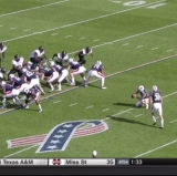 Vandy Player Hurdles Line to Block Kick