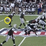 Yes, that's a football on the way to nowhere.