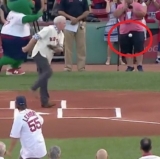 Fenway First Pitch Proves Painful for Camera Operator