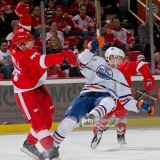 Kronwall scores a hit and then scores later.