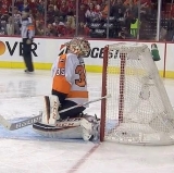 Flyers Goalie Gives Up an Empty-Netter