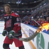 KHL All-Star Lights Up Their Skills Competition