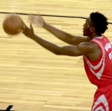 Rockets Rookie Goes Underhand from Foul Line