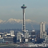 The restaurant fully rotates once an hour.