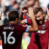 Hammering palms after hammering United.